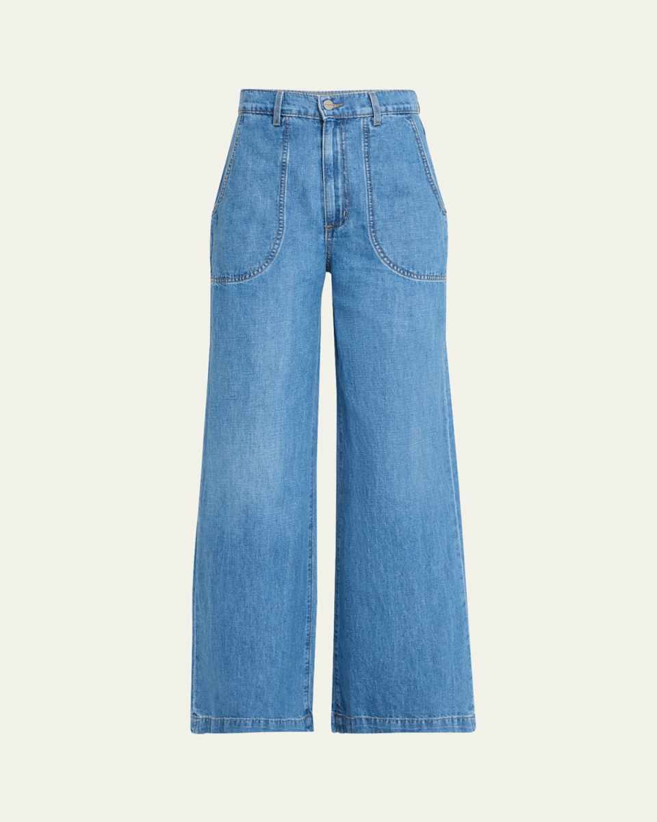 Mecox Beach Wide-Leg Jeans